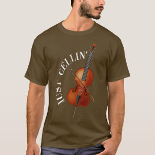 Camiseta Cellist Cote Apenas a Orquestra Celular Cello