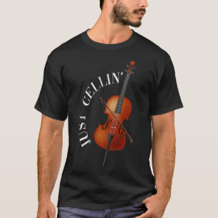 Camiseta Cellist Cote Apenas a Orquestra Celular Cello