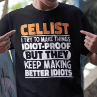 Cellist Tento Fazer As Coisas Engraçadas Dizendo C