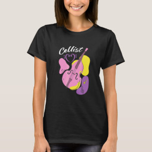 Camiseta Cello Cellist Musical Instrumento Orchestra Classi
