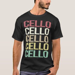 Camiseta Cello de Texto Colorido