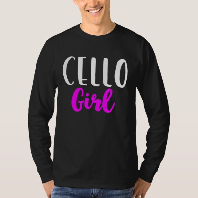 Camiseta Cello Girl Player Women  Cute Cellist (Frente)