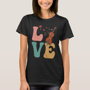 Camiseta Cello Instrumento Cellist LOVE