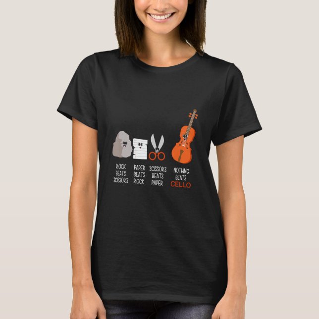 Camiseta Cello Lessons Cello Tuner Cello Strings Cello (Frente)