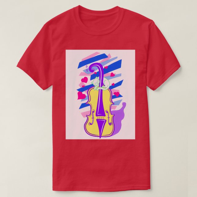 Camiseta Cello Love (Frente do Design)