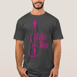 Camiseta Cello Mãe Cellist Dar Ideia Cello Player Mãe
