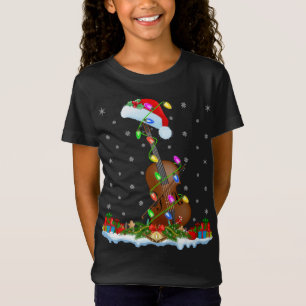 Camiseta Cello Music Lover Matando Santa Hat Cello Christm
