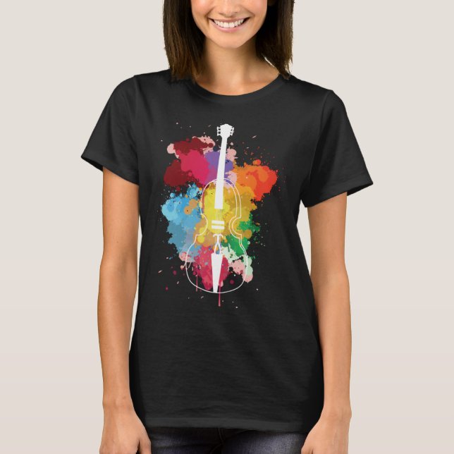 Camiseta Cello Musical Instrument (Frente)