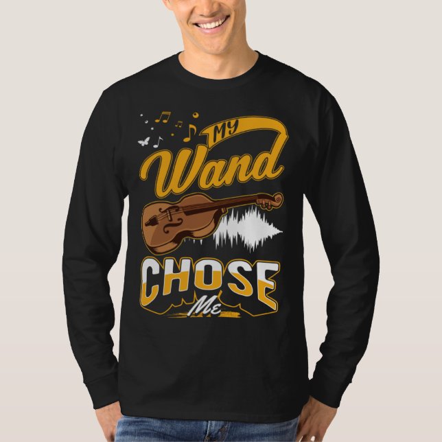 Camiseta Cello My wand chose me Cellist Cello (Frente)