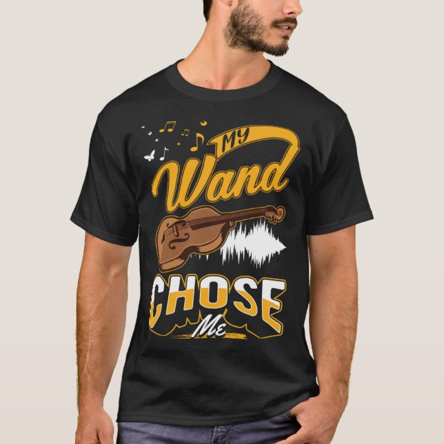Camiseta Cello My wand chose me Cellist Cello (Frente)