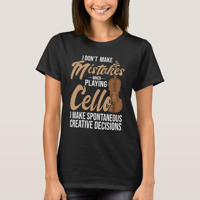 Camiseta Cello Spontaneamente Decisões Criativas (Frente)