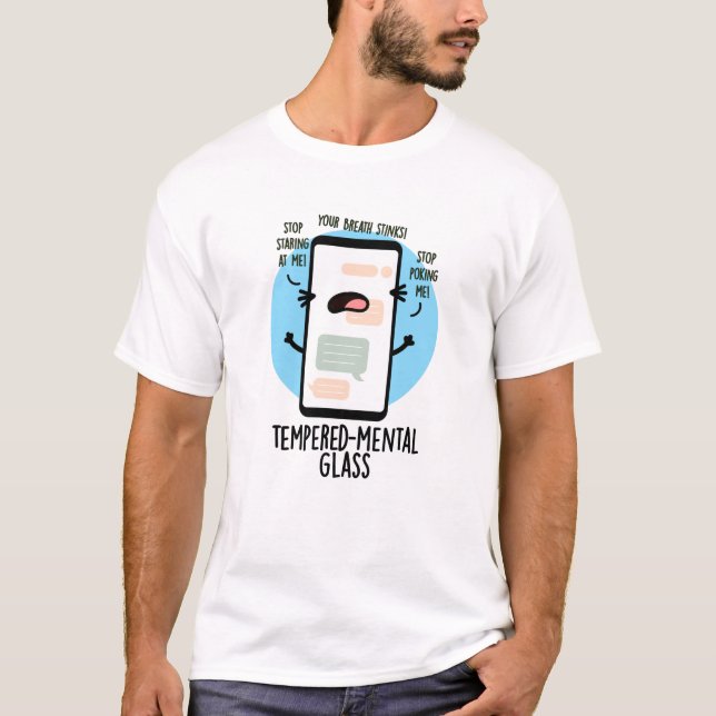 Camiseta Cellphone Engraçado de Vidro Temperado (Frente)