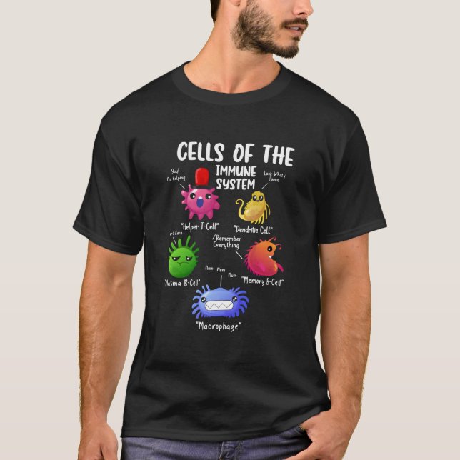 Camiseta Cells Of The Immune Systems Biology Cells Science (Frente)