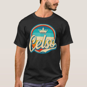 Camiseta Celso retro nome personalizado vintage nome própr