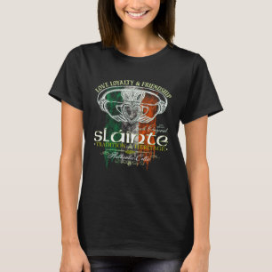 Camiseta Celtic Claddagh Saúde Grunge Bandeira Irlandesa St