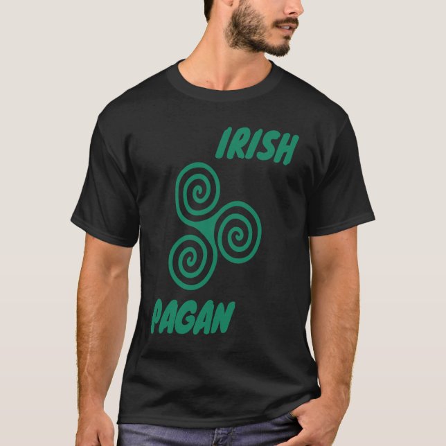 Camiseta Celtic Irish Pagan Triskele Trinity Swirls (Frente)
