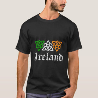 Camiseta Celtic Knot Ireland Irish Flag Homem medieval trib