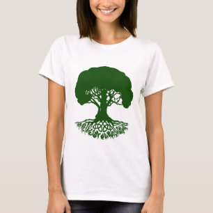 Camiseta CelticIrishTreeofLife-HunterGreenT-Shirt de Patric