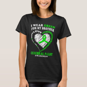 Camiseta Célula Cerebral Para Mãe Pai Eu Visto Verde Para O