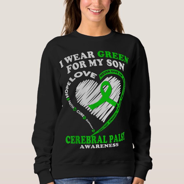 Camiseta Célula Cerebral Para Pai Mãe - Eu Visto Verde Para (Frente)
