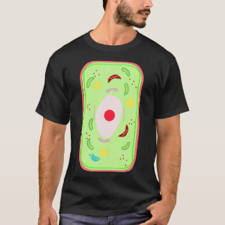 Camiseta Célula de planta com vácuo Mitocôndria Golgi