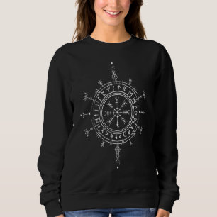 Camiseta Célula Sorte Viking Compass Vegvisir Pagan r