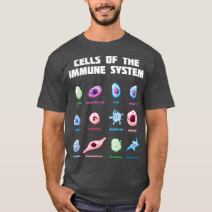 Camiseta Células Do Biólogo Molecular Do Sistema Imunológic