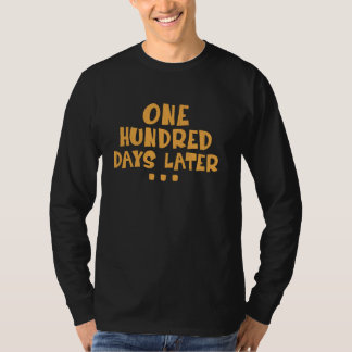 Camiseta Cem Dias Depois professor do 100º dia de escola