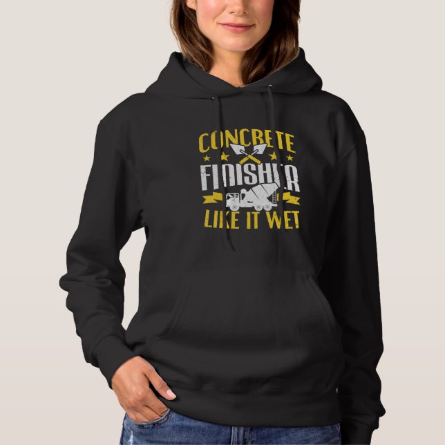 Camiseta Cement Worker Like It Wet Concreture Finisher (Frente)