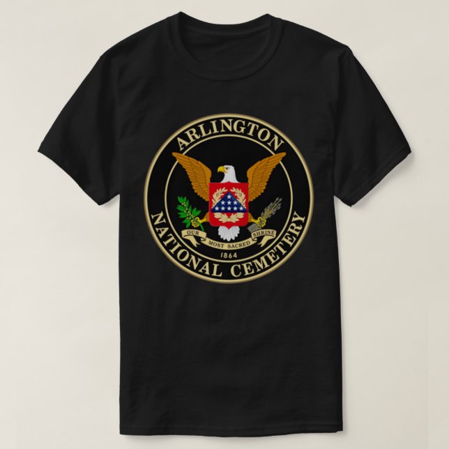 Camiseta Cemitério Nacional de Arlington, na FRENTE  (Frente do Design)