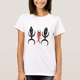 Camiseta Cena abstrata de dança tribal africana