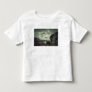 Camiseta Cena da baía no luar, 1787 (w/c sobre o lápis em