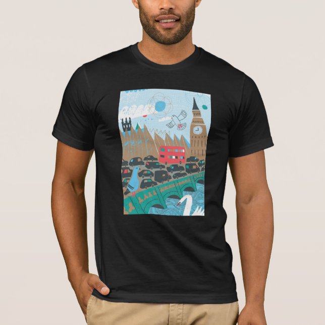 Camiseta Cena da cidade de Reino Unido (Frente)
