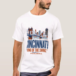 Camiseta Cena da linha do horizonte de Cincinnati, Ohio, e