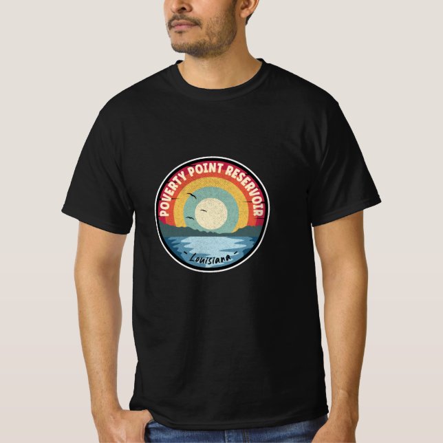 Camiseta Cena da Louisiana do Poverty Point Reservoir (Frente)