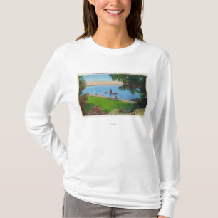 Camiseta Cena da natação no parque estadual do lago Cayug