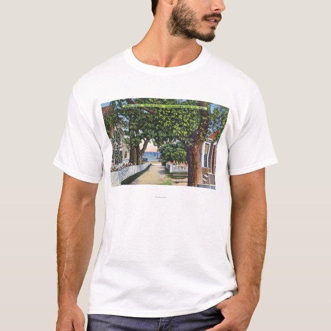 Camiseta Cena da rua das residências (Frente)