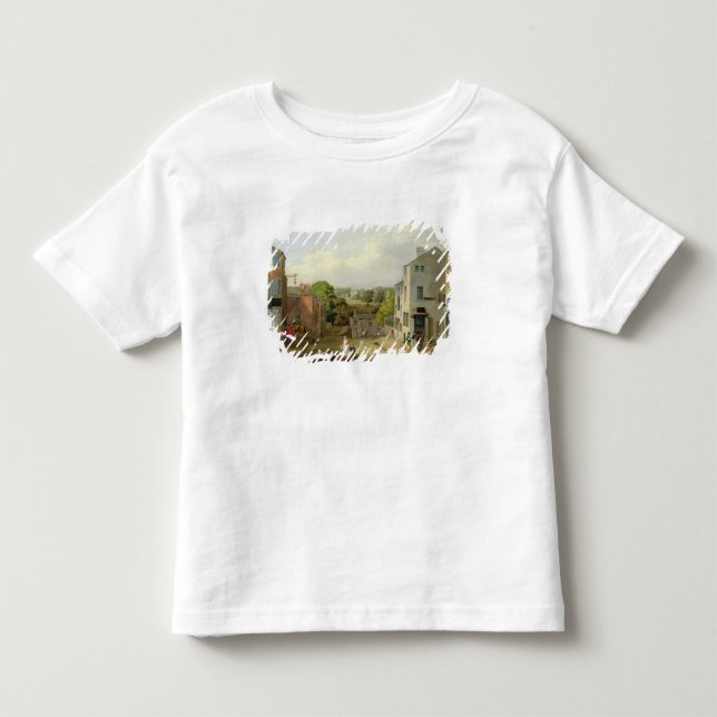 Camiseta Cena da rua em Chorley, Lancashire, com uma vista (Frente)