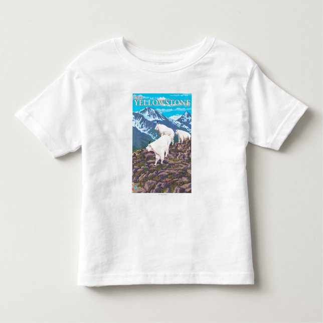 Camiseta Cena das cabras de montanha - Yellowstone (Frente)