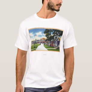 Camiseta Cena das casas de campo do parque do oceano