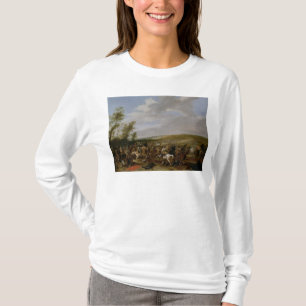 Camiseta Cena de batalha em Lutzen entre o rei Gustavus