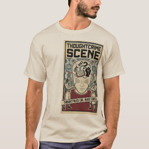 Camiseta Cena de Crime de Pensamento Surrealista Distópico 