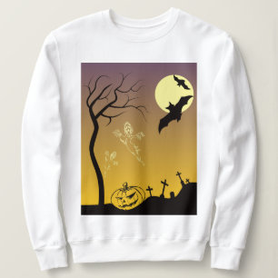 Camiseta Cena de Halloween de Graveyard Assombrada, Hallowe