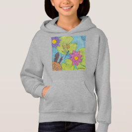 Camiseta Cena de Lagoa (vívida) - Capuz de Menina