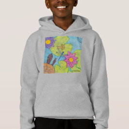 Camiseta Cena de Lagoa (vívida) - Capuz de Menino