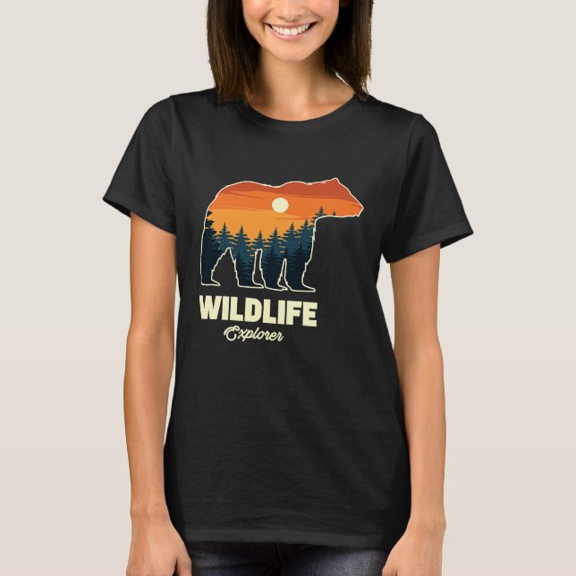 Camiseta Cena de Montanha e Floresta 14 (Frente)
