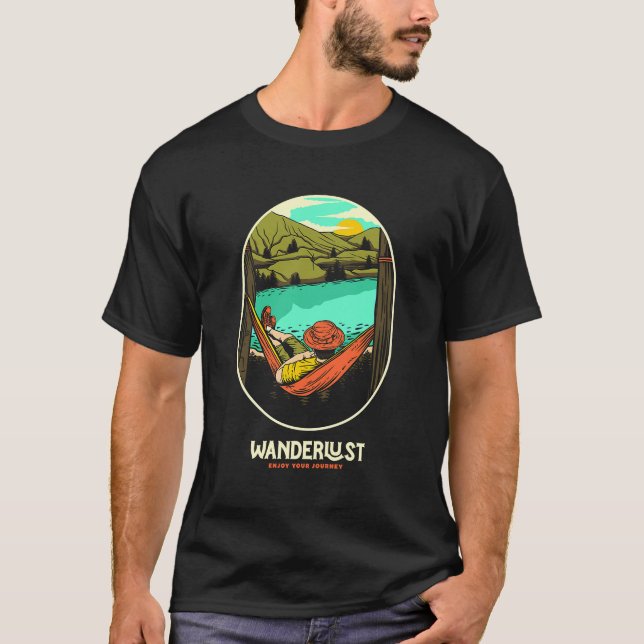 Camiseta Cena de Montanha e Floresta 20 (Frente)