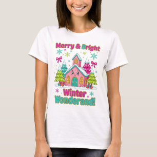 Camiseta "Cena de Natal de Casa Aconchegante"