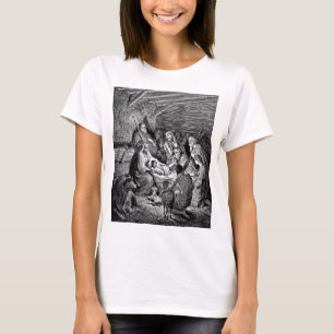 Camiseta Cena de Natal Ilustrada