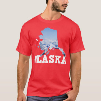 Camiseta cena de neve do Alaska Incorporada no roteiro do m